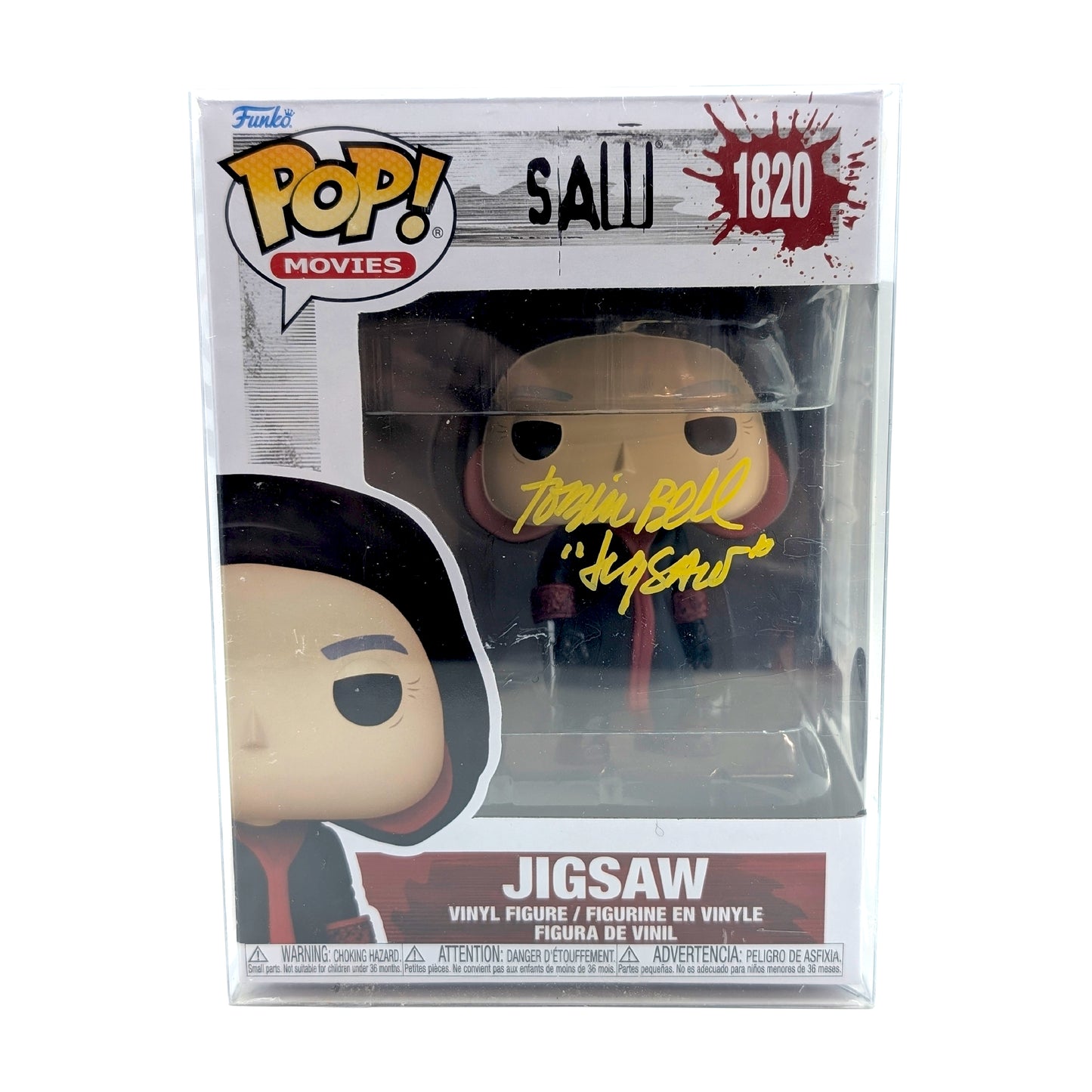 Tobin Bell Signed "Saw" #1820 Jigsaw Funko Pop Signature Series /50 - OCCM