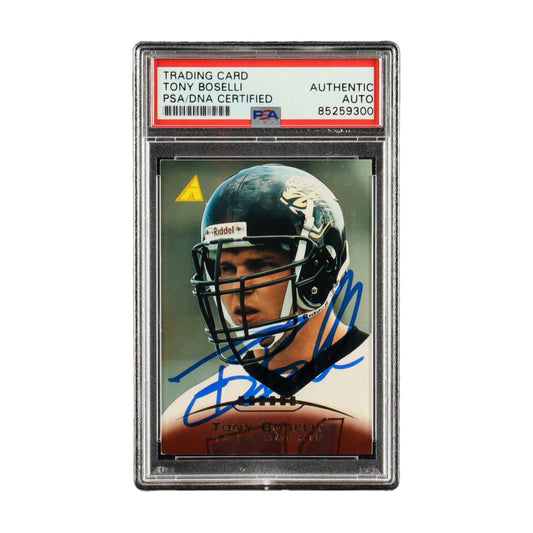 Tony Boselli Signed 1995 Pinnacle #233 (PSA)