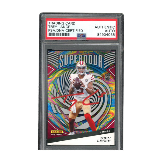 Trey Lance Signed Authentic PSA/DNA Panini Supernova RC San Francisco 49ers NFL