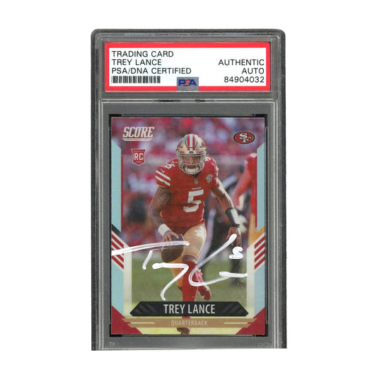 Trey Lance Signed Authentic PSA/DNA Auto RC San Francisco 49ers NFL