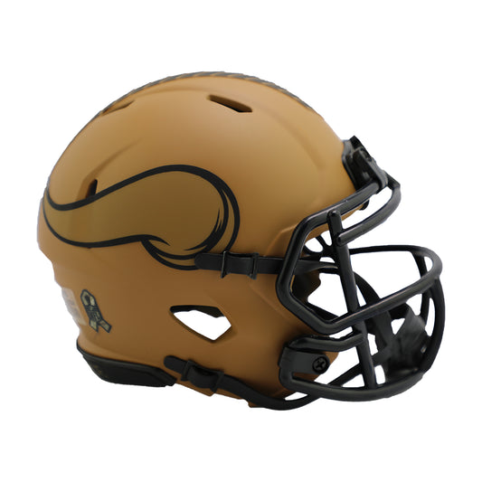 Minnesota Vikings 2023 Salute to Service Riddell Speed Mini Football Helmet