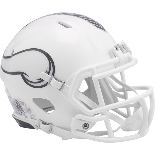Minnesota Vikings 2024 Salute to Service Riddell Speed Mini Football Helmet