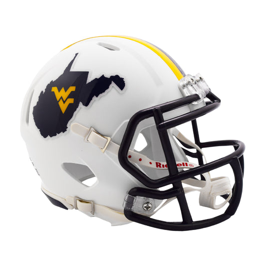 West Virginia Mountaineers Riddell Speed Mini Country Roads Football Helmet