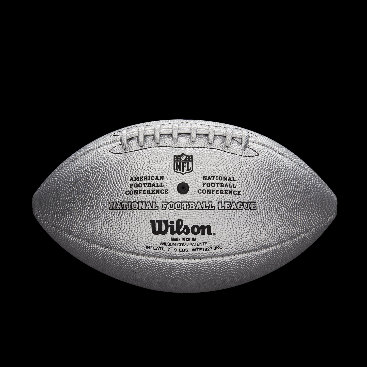 Wilson NFL Official Replica Game Football Composite Leather Metallic 