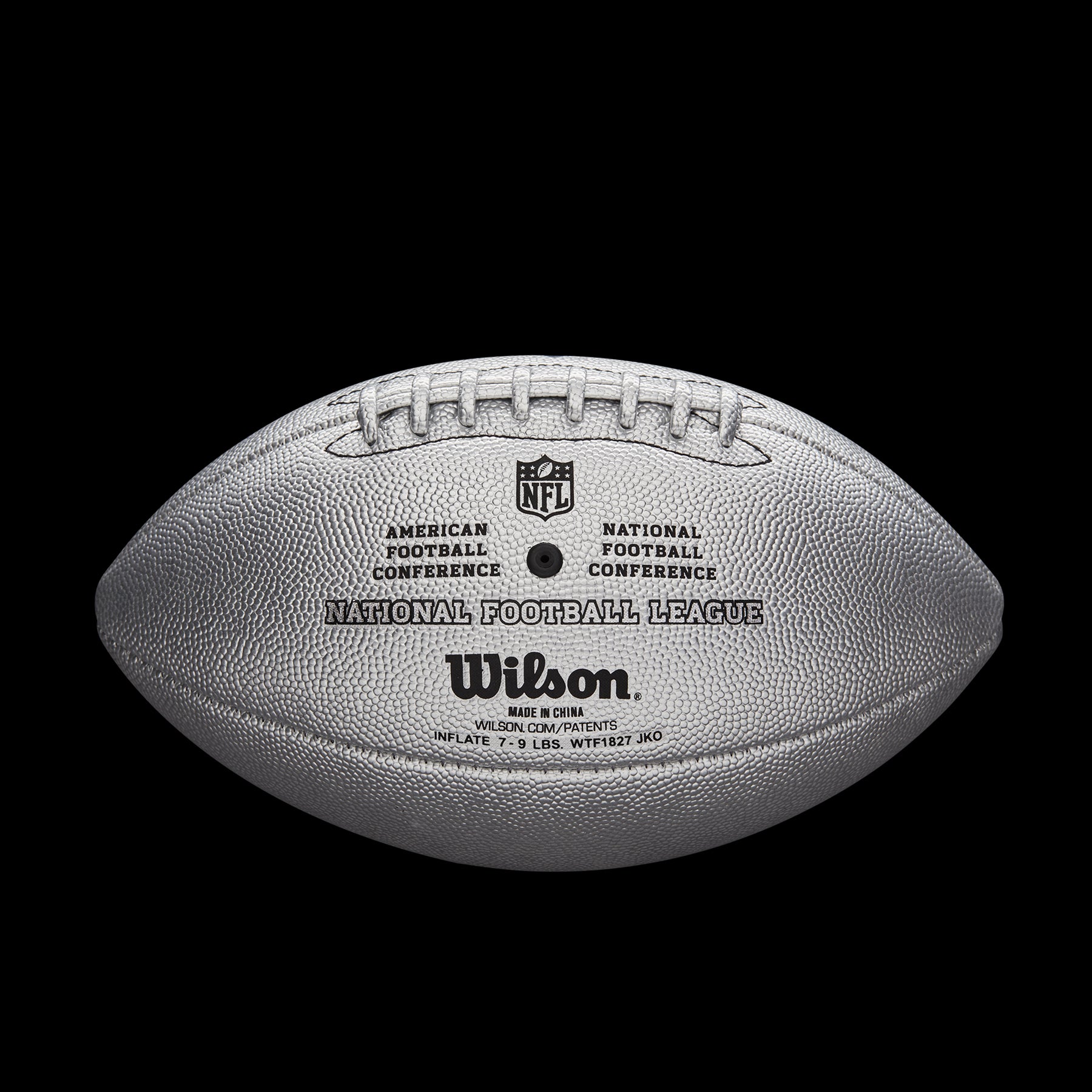 Wilson NFL Official Replica Game Football Composite Leather Metallic 