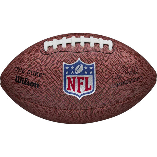 WILSON NFL Official Replica Game FOOTBALL Composite Leather Silver NFL Shield