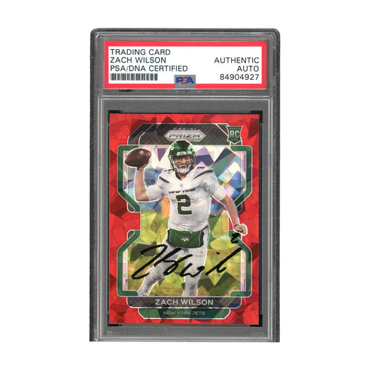 Zach Wilson Signed Authentic NY Jets NFL PSA/DNA Auto Panini