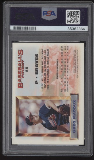1993 Topps Finest All-Stars Greg Maddux #85 PSA/DNA Authentic Auto