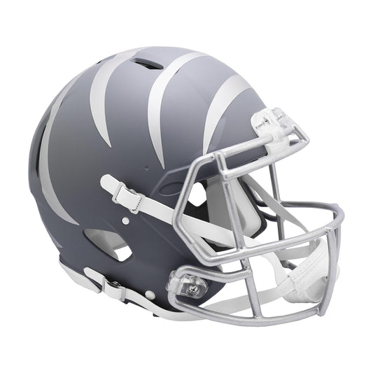 Cincinnati Bengals SLATE Full Size Authentic Football Helmet