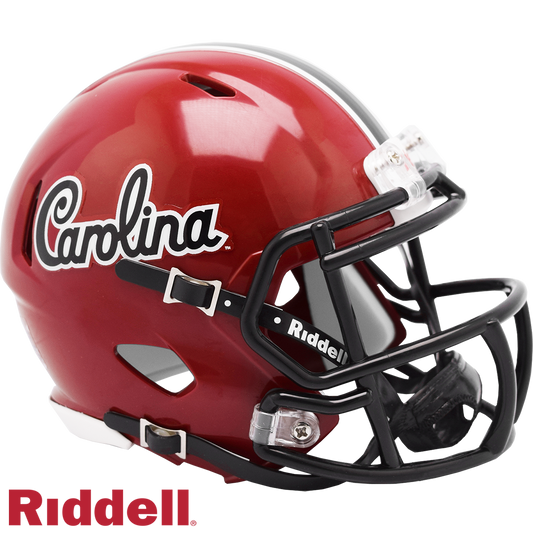 South Carolina Gamecocks Script - Speed - Mini FOOTBALL HELMET-#8055420