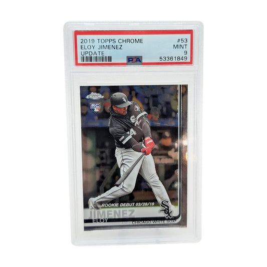 2019 Topps Chrome Update #53 Eloy Jimenez PSA 9 Mint
