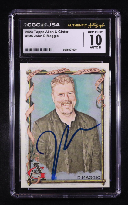 John DiMaggio Signed 2023 Topps Allen and Ginter #236 CGC 10 Auto 8