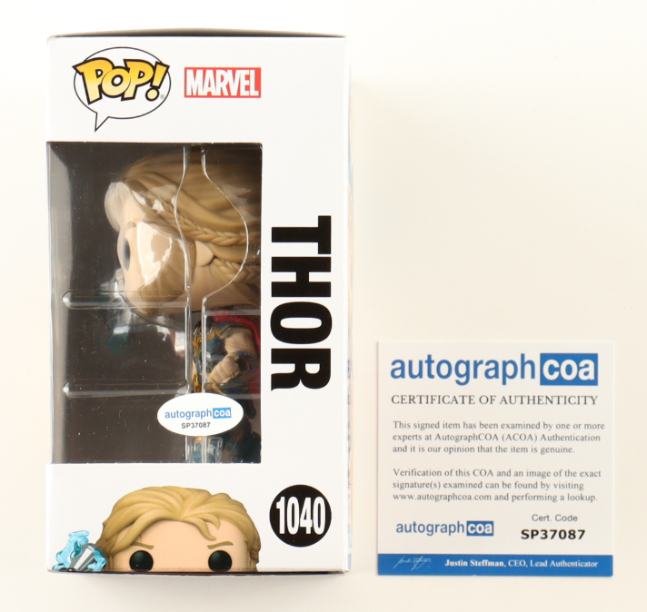 Chris Hemsworth Signed "Thor: Love And Thunder" #1040 Thor Funko Pop! - ACOA