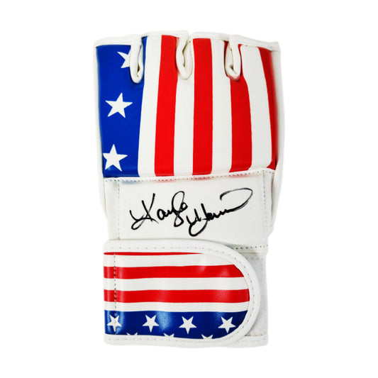 Kayla Harrison Signed USA Flag Olympic MMA Glove - PSA