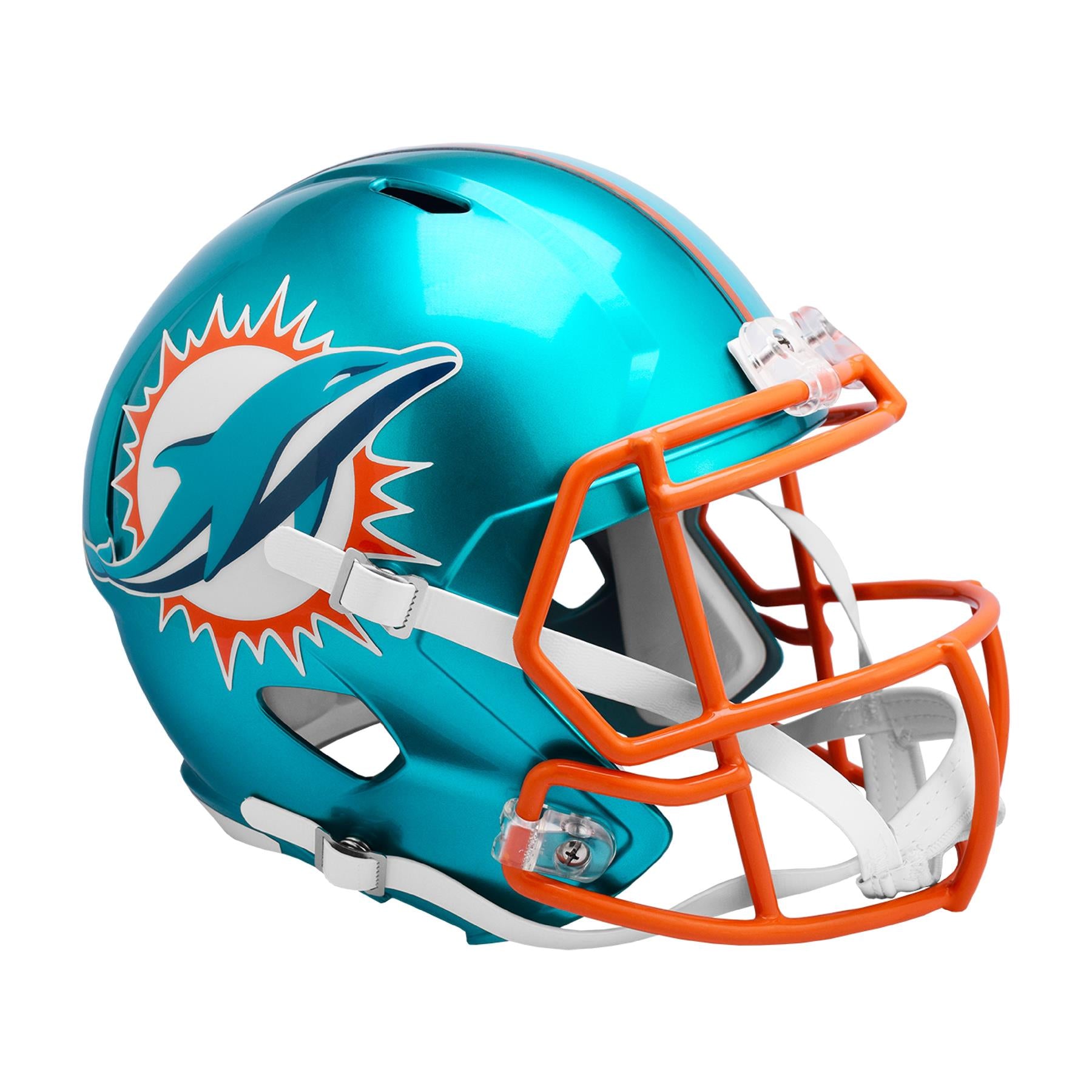 Maimi Dolphins Riddell Speed Full Size Replica Flash Football Helmet ...