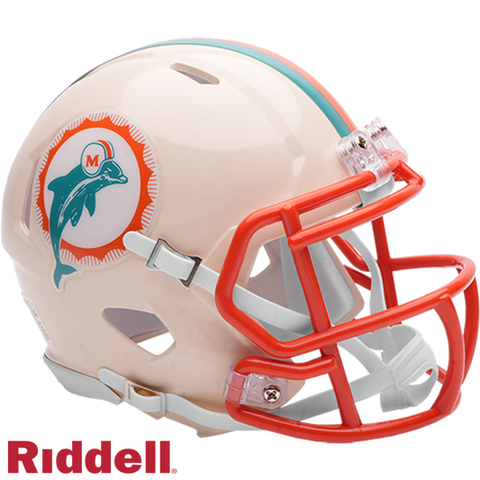 Dolphins Retro Mini Football Helmet #8060362