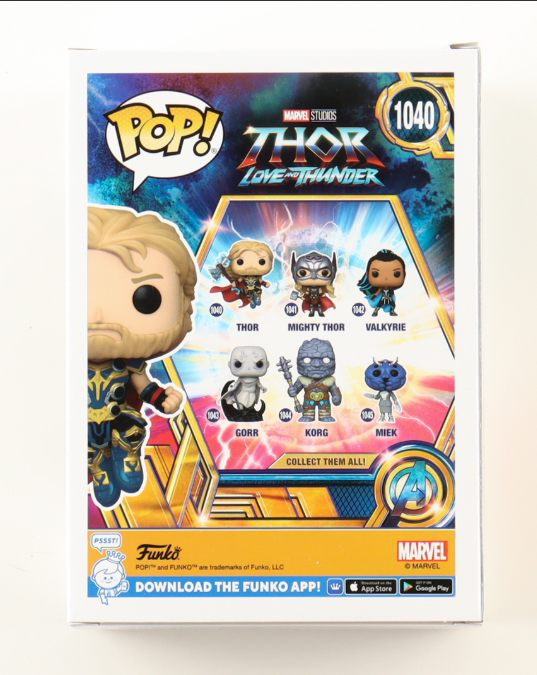 Chris Hemsworth Signed "Thor: Love And Thunder" #1040 Thor Funko Pop! - ACOA