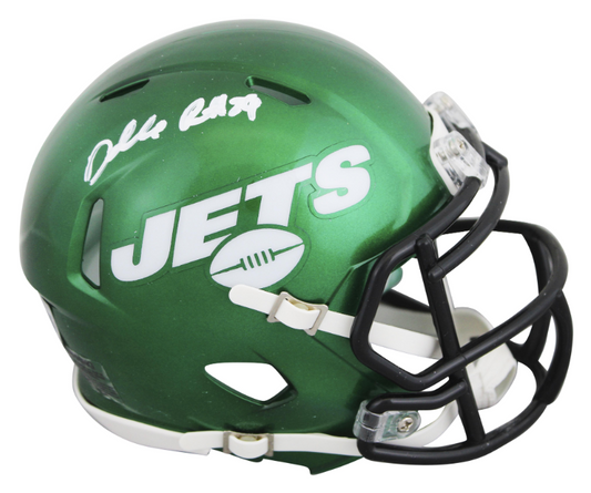 Darrelle Revis Signed Jets Throwback 2019-23 Mini Football Helmet - Beckett
