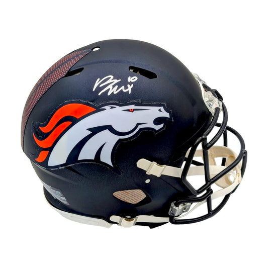 Bo Nix Signed Broncos Speed F/S Authentic Helmet - Beckett