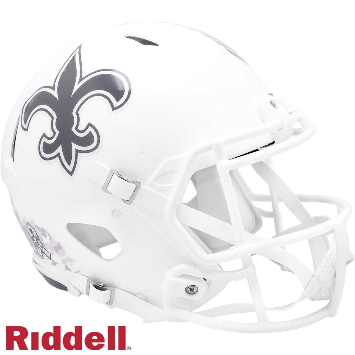 New Orleans Saints 2024 Salute to Service Riddell Speed Authentic Football Helmet