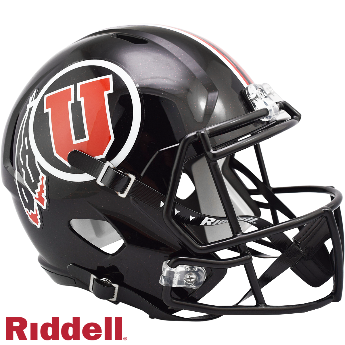 Utah Utes Black Speed F/S Replica  Football Helmet