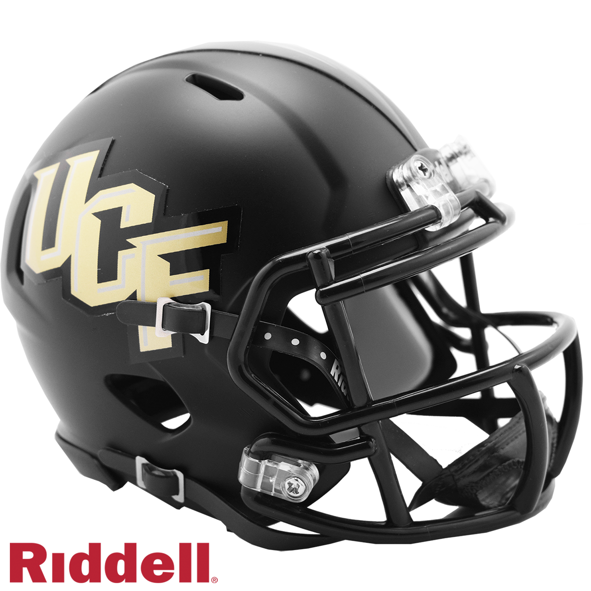 Central Florida Golden Knights Black Matte Finish  Mini Football Helmet #8055