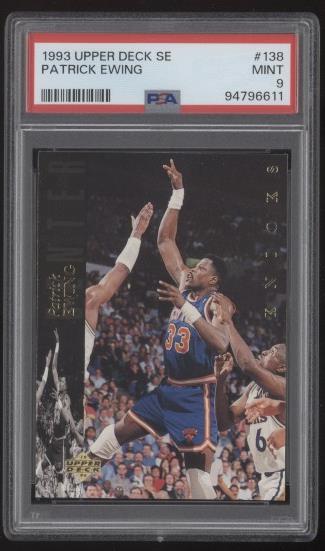 PSA 9 Mint 1993 Upper Deck SE Patrick Ewing #138 New York Knicks