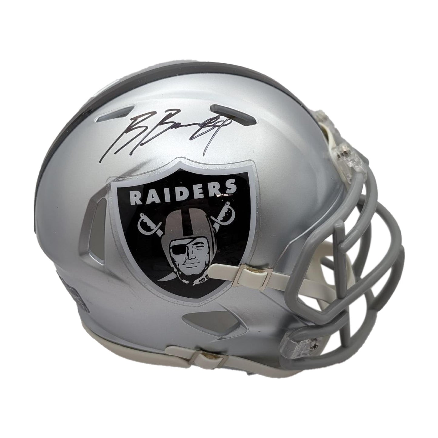 Brock Bowers Autographed Las Vegas Raiders Riddell Speed Mini Helmet - Radtke