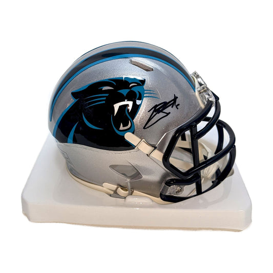 Creatvie Sports Enterprises Creative Sports RPR-PANTHERS Carolina Panthers  Riddell Revolution Pocket Pro Football Helmet RPR-PANTHERS