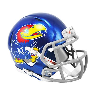 DELETE Kansas Jayhawks Speed Mini Football Helmet