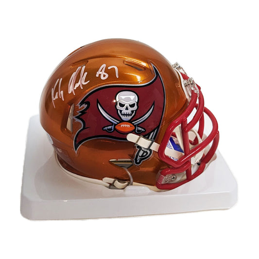 Rob Gronkowski Autographed Tampa Bay Bucs Flash Mini Helmet - PSA