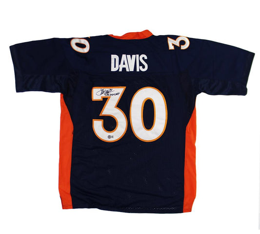 Terrell Davis Autographed Denver Broncos Super Bowl XXXII Jersey with MVP Inscription