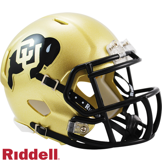 Colorado Buffaloes Gold Shell Speed Mini Football Helmet
