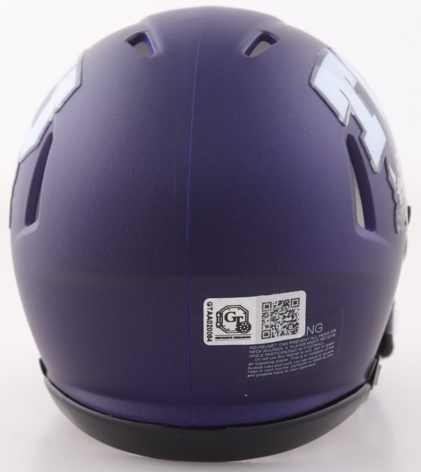 Trevone Boykin Signed TCU Horned Frogs Speed Mini Football Helmet - GTA