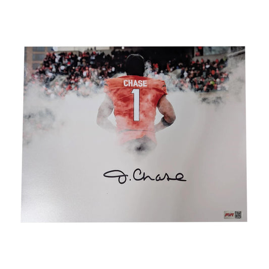 Ja'Marr Chase Autographed Cincinnati Bengals 11x14 Photo - Players Ink