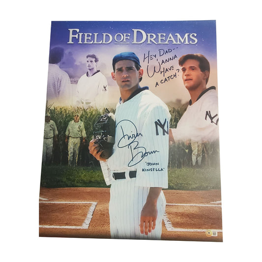 Dwier Brown signed 16x20 Field of Dreams poster w/Hey Dad Inscription-BAS