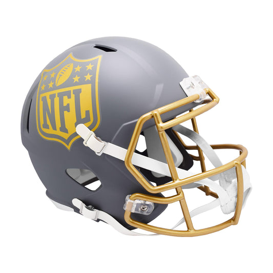 NFL Shield SLATE Full Size Replica Football Helmet