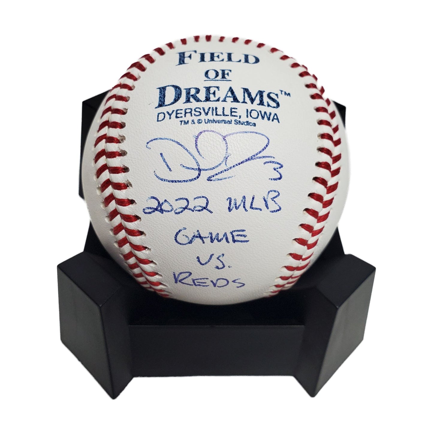 Dwier Brown signed Field of Dreams baseball w/ 2022 MLB game Inscription-BAS