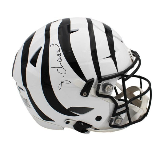 Ja'Marr Chase Autographed Bengals Full Size Authentic On-Field Alternative SpeedFlex Helmet