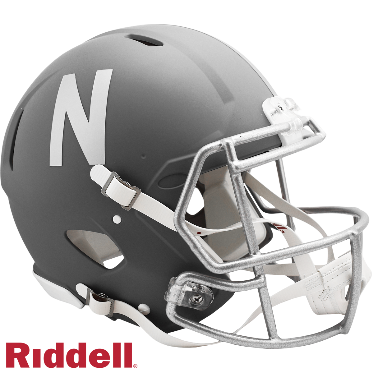 Nebraska Cornhuskers Slate F/S Authentic Football Helmet