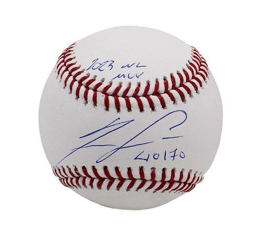 Ronald Acuna signed MLB Baseball - 40/70 & 2023 NL MVP-BAS