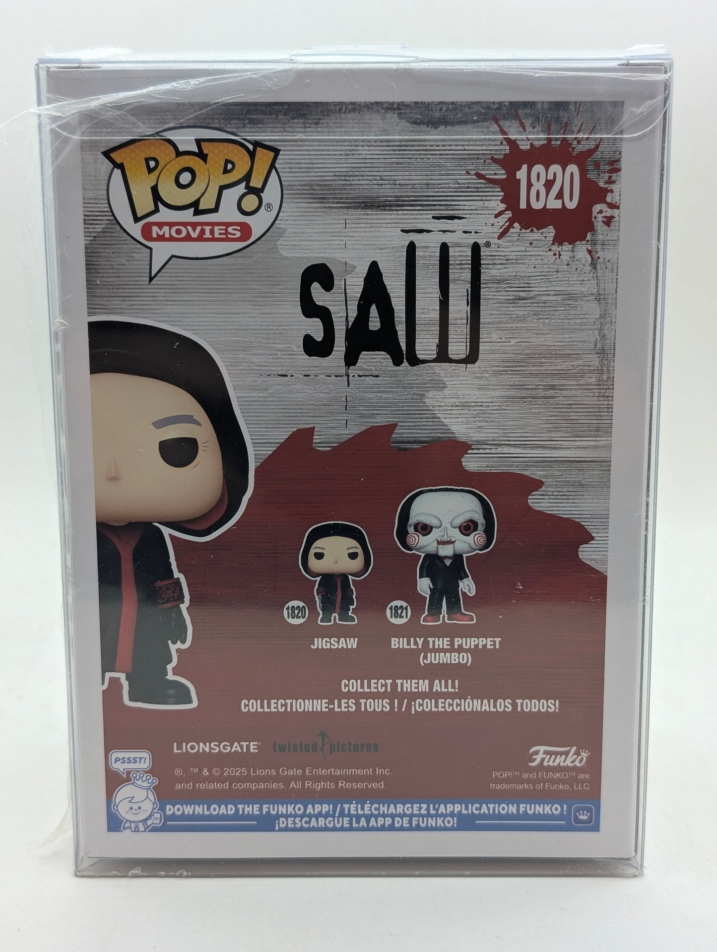 Tobin Bell Signed "Saw" #1820 Jigsaw Funko Pop Signature Series /50 - OCCM