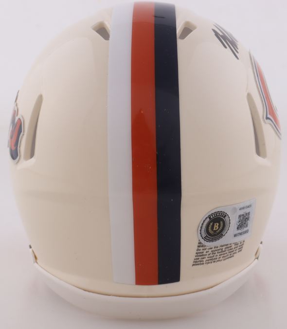 Mike Singletary Signed Bears Retro Mini Helmet Inscribed HOF 98 - Beckett