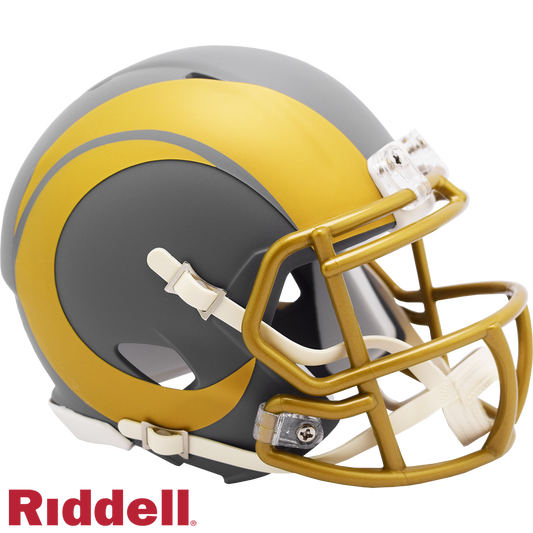Los Angeles Rams Slate Speed Mini Football Helmet