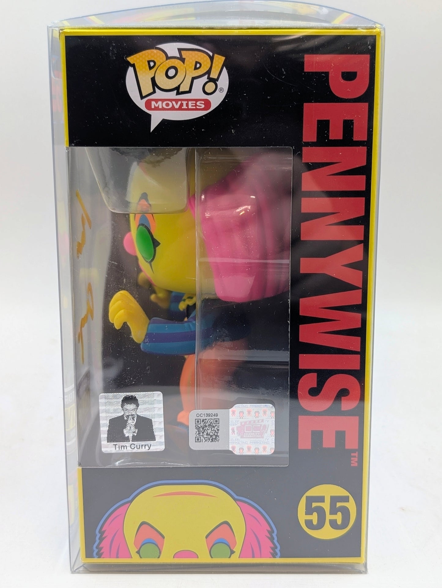 Tim Curry Signed "IT" #55 Pennywise Exclusive Funko Pop - OCCM