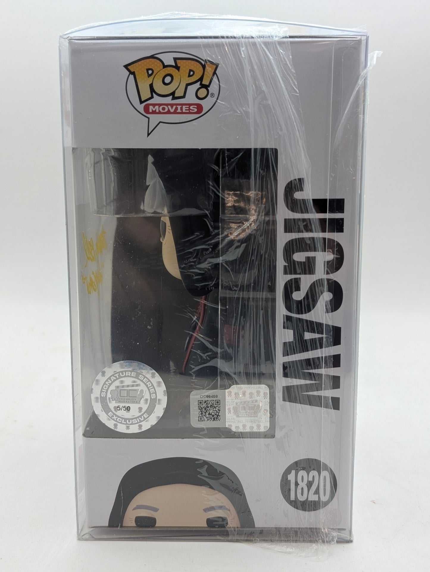 Tobin Bell Signed "Saw" #1820 Jigsaw Funko Pop Signature Series /50 - OCCM