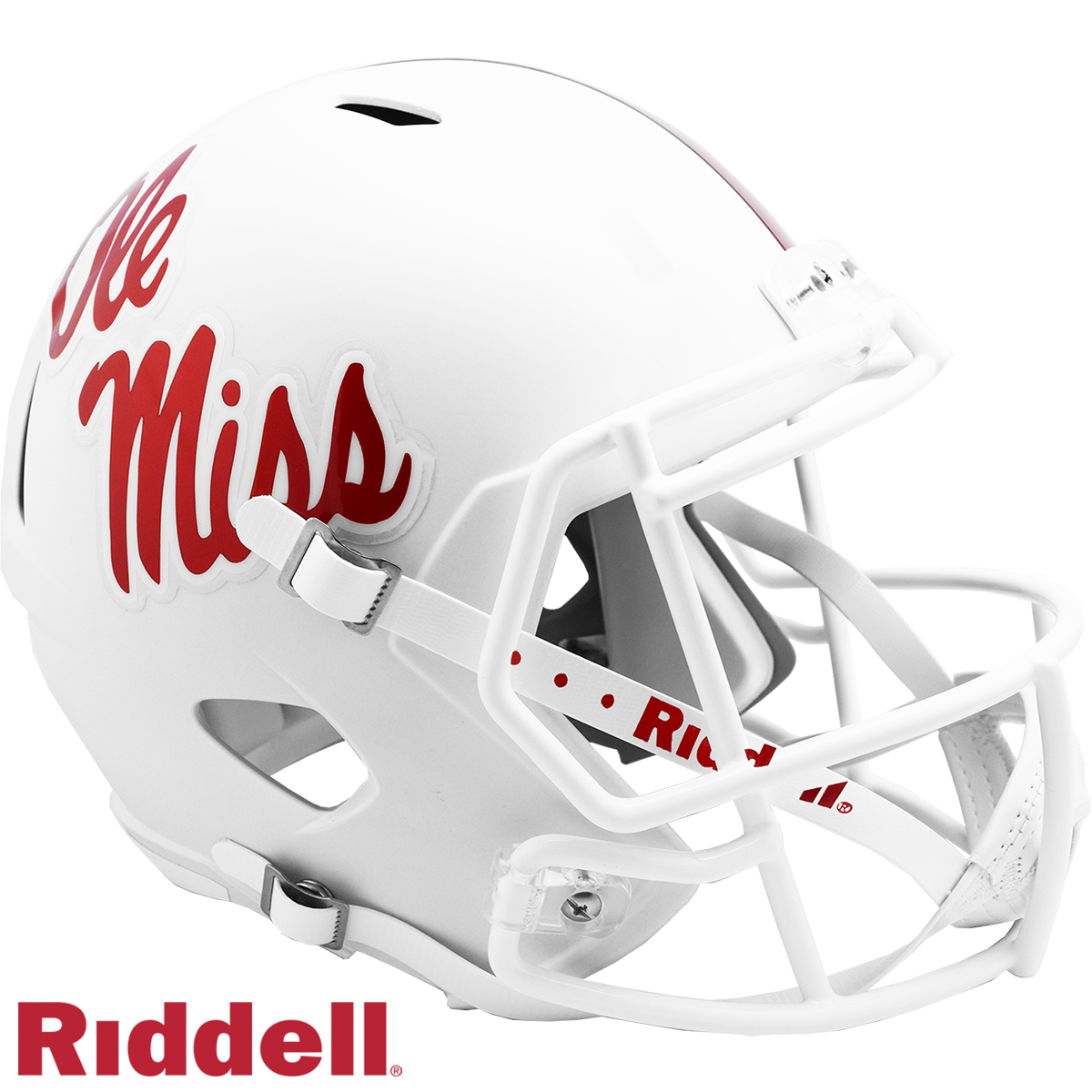 Mississippi Rebels White F/S Replica Football Helmet