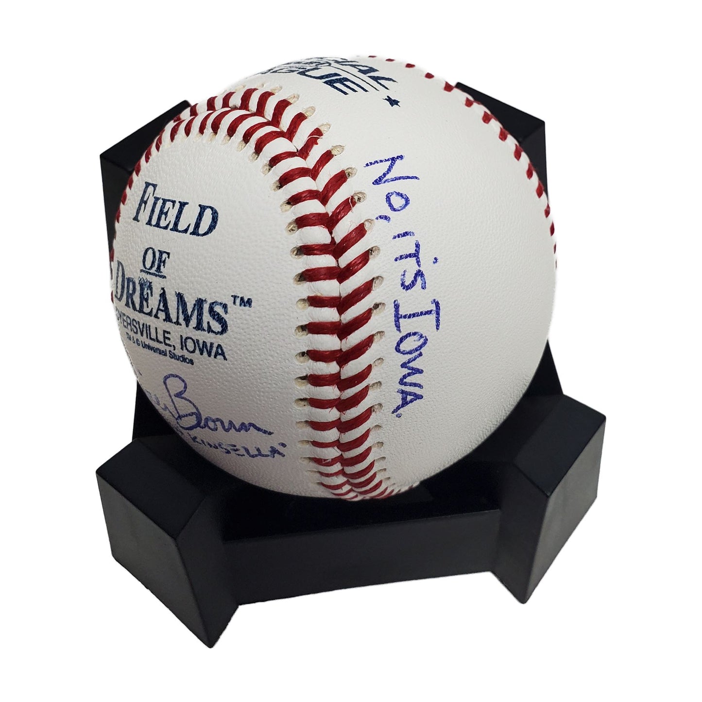 Dwier Brown signed Field of Dreams baseball w/ Is this Heaven Inscription-BAS