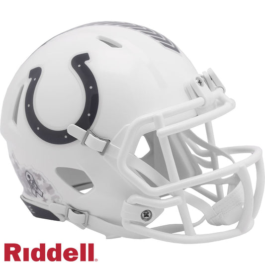 Indianapolis Colts 2024 Salute to Service Riddell Speed Mini Football Helmet