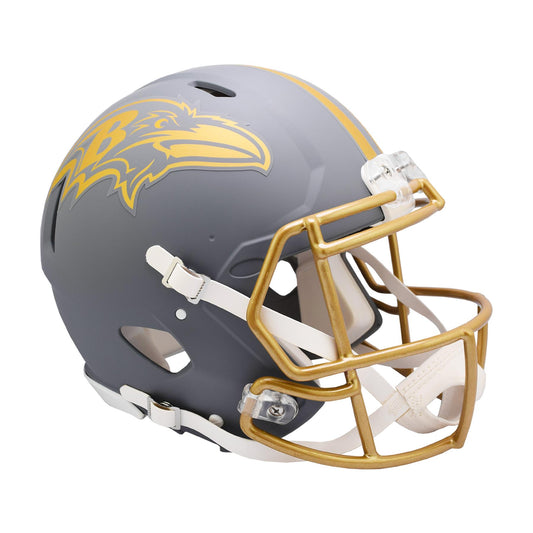Baltimore Ravens SLATE Full Size Authentic NFL Football Helmet